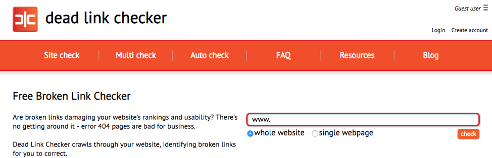 Broken Link Tools Search Engine Optimization