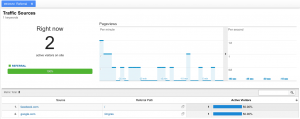 real time referrals in analytics