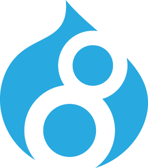 drupal 8 logo isolated CMYK 72