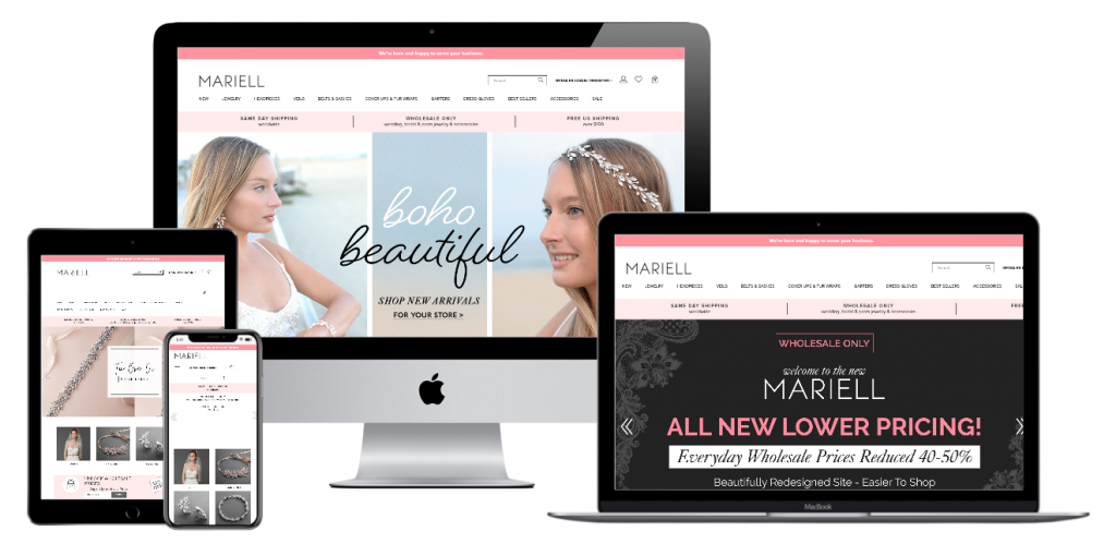 Mariell Website Mockup