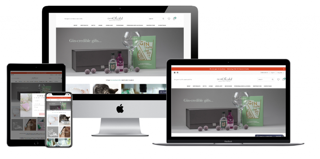 Oh So Cherished Website Mockup
