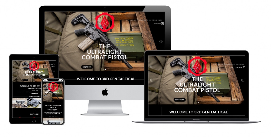 3rd Gen Tactical Website Mockup