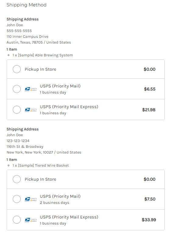 Ship to Multiple Addresses Functionality for Shopify and